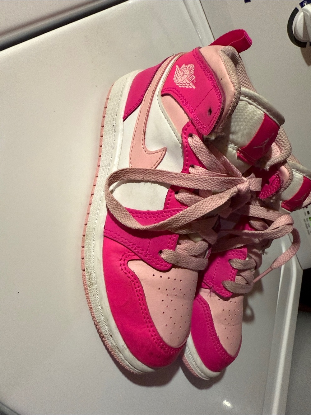Pink High-Top Sneakers Nike Jordans size 1Y